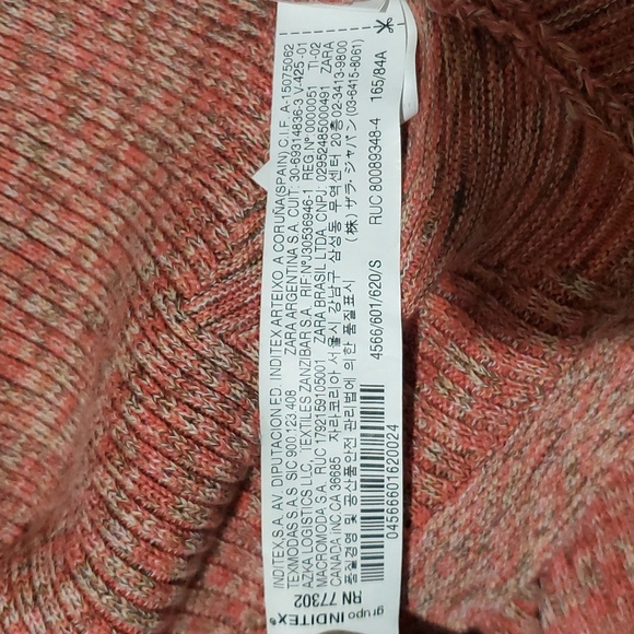 Zara Srpls Trzl Knitted Dress Size S - Picture 8 of 9